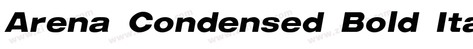 Arena Condensed Bold Italic字体转换